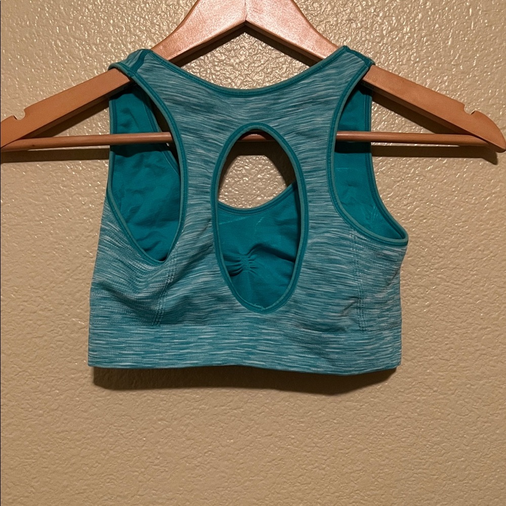 Reversible Teal Sports Bra - Picture 2 of 2